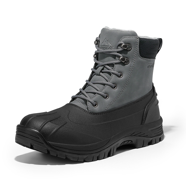 Men's Insulated Snow Winter Boots - GREY -  0
